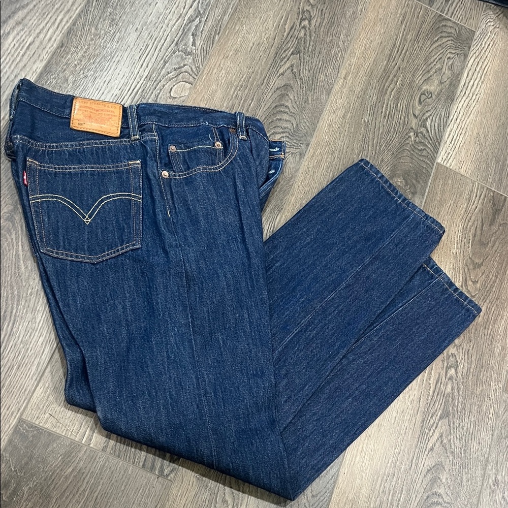 Levi's Dark Indigo Straight Jeans 501
